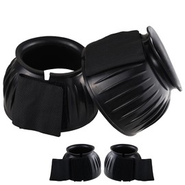RideFound Bell Boots for Horses, Rubber Bell Boots Protect Impacts and Abrasions for Horse Hoof, Shock Absorption for Horse Legs with Variety of Sizes