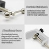 Pack of 2 Replacement Table Clamp, Scissor Arm Stand, I-Shaped