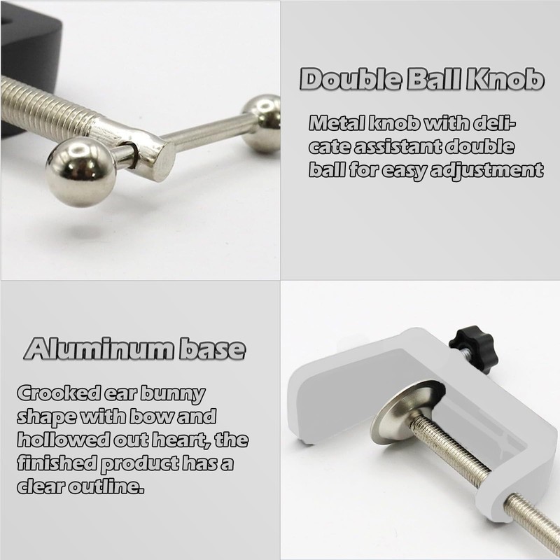Pack of 2 Replacement Table Clamp, Scissor Arm Stand, I-Shaped