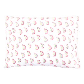 Hudson Baby Unisex Baby Cotton Toddler Pillow Case, Modern Rainbow, One Size
