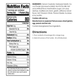 BariWise Protein Hot Chocolate, Chocolate Marshmallows, 80 Calories, 15g Protein, 4g Net Carbs, Gluten Free (7ct)