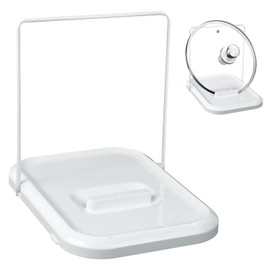 1STK Topfdeckelhalter Faltbar, Langlebig Kochlöffelablage,Leicht zu Reinigen Kochlöffelhalter,Deckelhalter Küche,Topfdeckelhalter,Topfdeckel Organizer für Topfdeckel mit Einem Durchmesser von 16-34cm