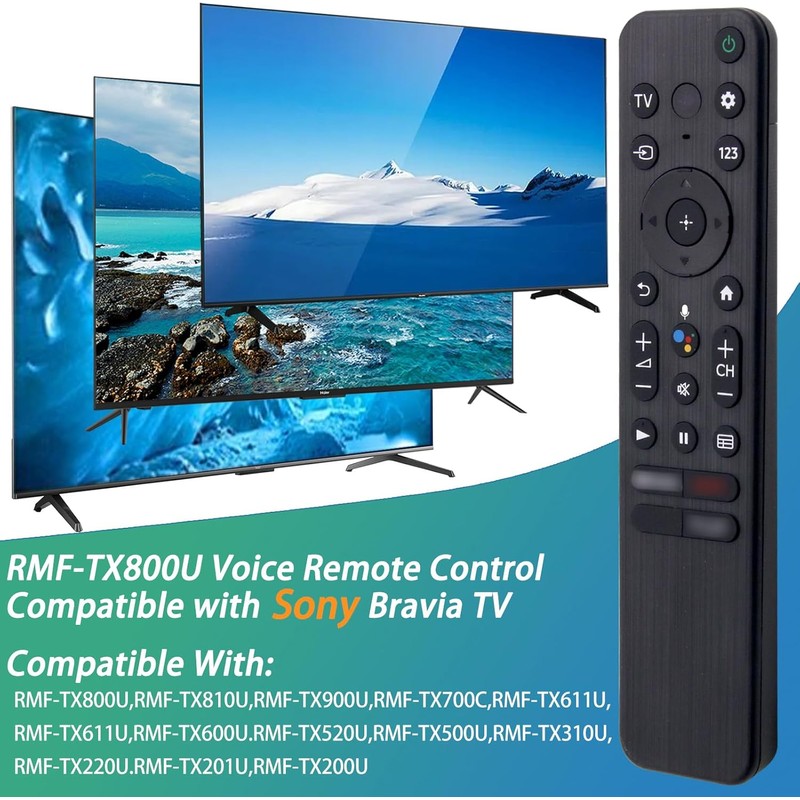 RMF-TX800U Voice Romote Replacement for Sony Remote Control for Smart