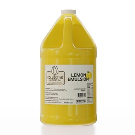 Lemon Emulsion for Baking - Natural Flavoring Blend for Cookies, Cakes, Ice Cream, Smoothies, Beverages & More - 1 Gallon Kosher, Pure Lemon Emulsion by Collective Aromas Co.