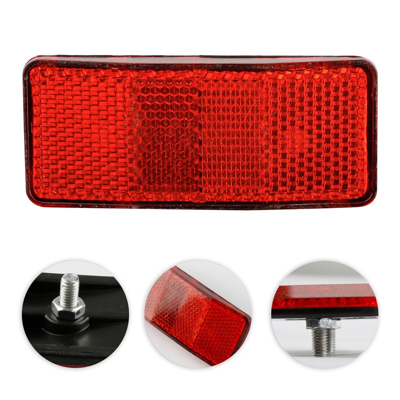 Luckious Mountain Bike Rear Rack Reflector Light – Easy-to-Install Bicycle