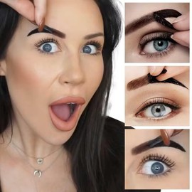 Eazerom 01 Peel Off Eyebrow Dye, Waterproof Eyebrow Colour Tint,Peel Off Eyebrow Dyeing, Natural Tattoo Brow Gel, Long-Lasting Eyebrow Tint Makeup, 01# Dark Grey