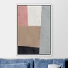 Ashbrook Framed Canvas Print Wall Art Brown, Pink and Black