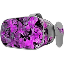 Decal Style Skin Wrap Compatible with Oculus Go Headset - Butterfly Graffiti (Oculus NOT Included)