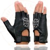 Milwaukee Leather Men's Fingerless Motorcycle Riding Hand Gloves - Medium