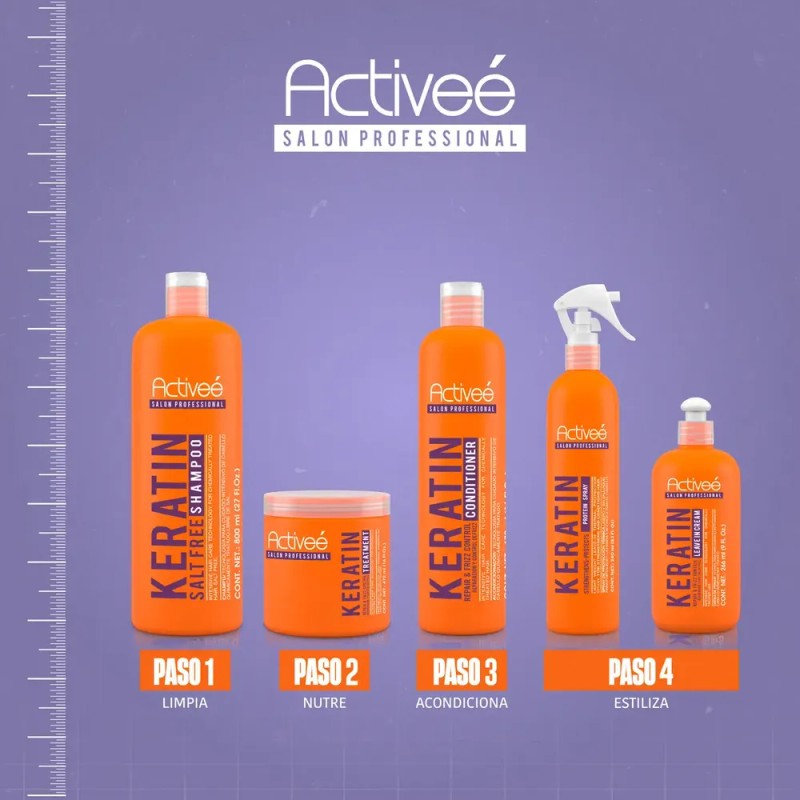 Proteina Capilar Activeé Professional KeratineTecnologia para cuidado Intensivo de Cabello