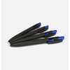 DataSafe Retractable Clicky Ballpoint Writing Pens, Black Casing, Medium Point