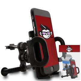 IWIO Custom Dedicated In Car Spring Mount Clip Air Vent Holder (Case Compatible) Cradle compatible with Panasonic Eluga Ray 500 - BLACK