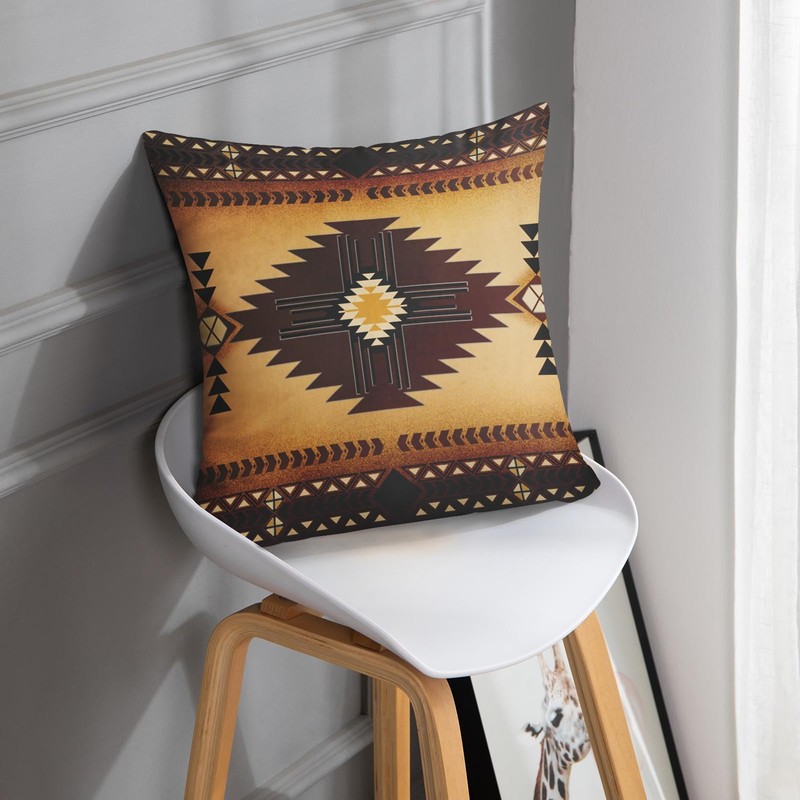 Emvency Throw Pillow Cover Santa Fe Creams South Western Decorative