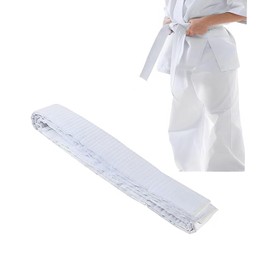 Taekwondo Belt Judo, Kids Adult220cm White Belt, Compliant, Lightweight and Durable,Suitable for martial arts training competitions