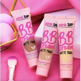 Pink Up, Bb Cream Matte Finish, Base De Maquillaje Ligera                                                                                             