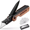 WORKPRO 2-in-1 Folding Knife Utility Knife Quick-Change Box Cutter w/