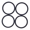 4 Pcs Silent Crossover Rings Rubber Shock Absorber Silencer Ring