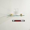 JQK Corner Glass Shelf, Brushed Gold Bathroom 304 Stainless Steel