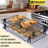 MCNULGUR Wire Rack Stacker, Pack of 4 - Organize Your