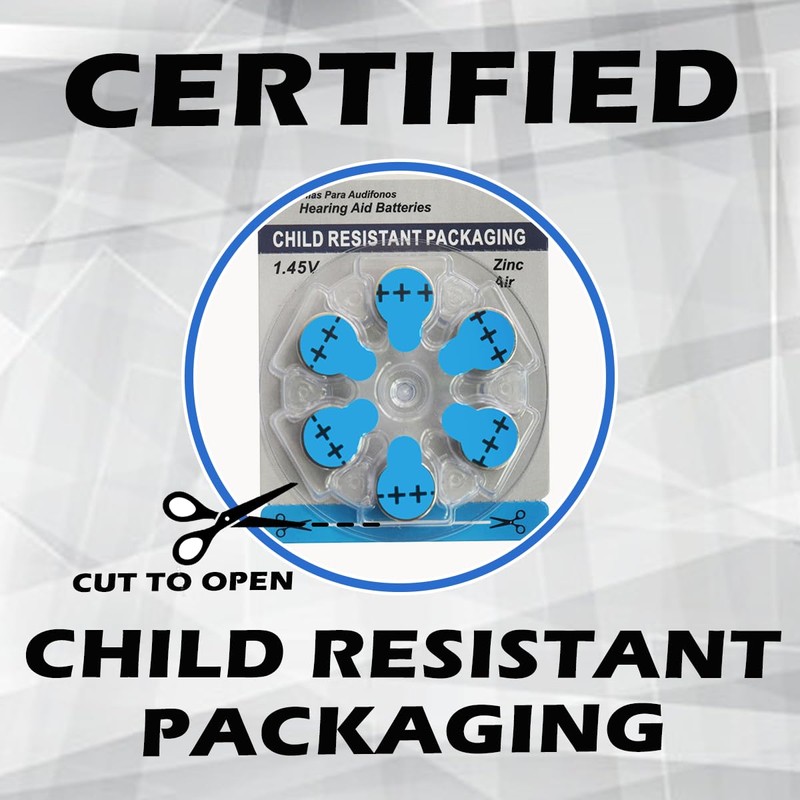 ZeniPower 60 Hearing Aid Batteries Size: 675 + Battery Holder