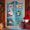 Vinsani 9 Sheets Christmas Window Stickers Double Side Printed Reusable