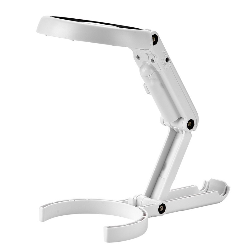 5/11X Magnifying Glass with 8 LED Light Hnadheld Desktop Multifunctional