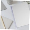jojofuny 30pcs Plastic Slide Binders for Document Organization Transparent Book