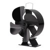 Heat Powered Stove Fan Aluminum Alloy 4 Blades Strong Wind