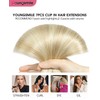 Youngsmile Clip in Hair Extensions Invisible Real Straight Hair Extensions