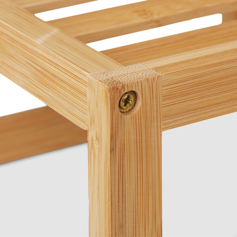 Relaxdays Bamboo Cabinet Insert, H x W x D: 14