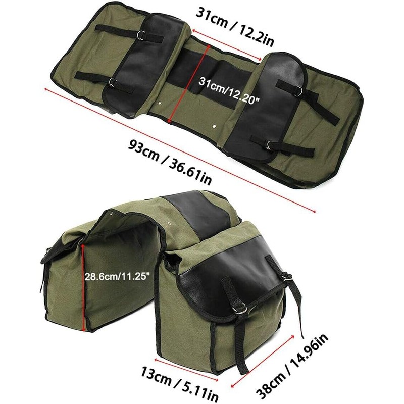 Large Capacity Motorcycle Tail Package Waterproof Motorbike Saddle Bag Double