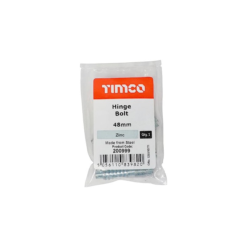 Timco - Hinge Bolt - Zinc (Size 48mm - 2