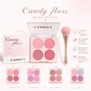 4 Color Blush Palette with Brusher Set for Cheeks(#02)