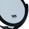 Dual Sided 10X Magnification Rubberized Vanity Mirror in Black