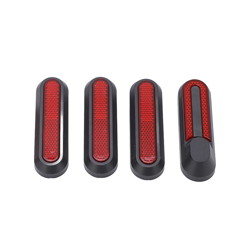 Scooter Wheel Hubs Cover Set Reflective Stickers Decorative Front Rear