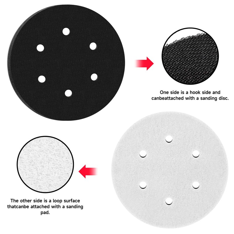 STEBRUAM Pack of 2 6 Inch Soft Sponge Interface Pad