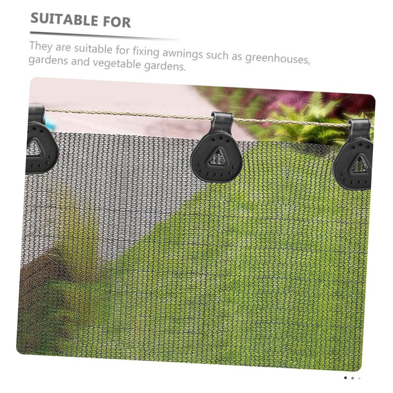 Totority 12pcs Shade Cloth Clips for Garden Netting Durable Net