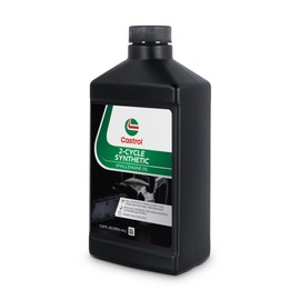 Castrol 2 Cycle Full Synthetic Oil - Small Engine Formula - 50:1 Mix Ratio - Includes Fuel Stabilizer - 12.8oz