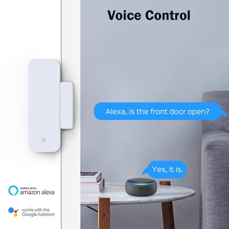 WiFi Door Sensor Window Detector: Smart Window Contact Sensor, Wireless