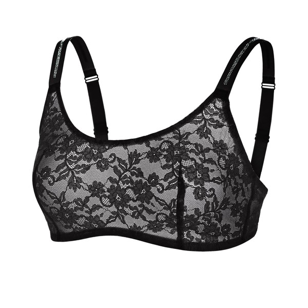 Women's Full Coverage Minimizer Lace Bralette No Padding Wireless Push