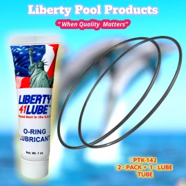 POOLTEK USA U9-171  8” Trap Lid O-ring  2-PACK+ LUBE TUBE For Sta-Rite™