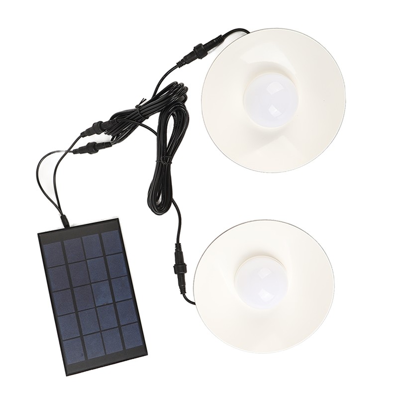 Outdoor Solar Lights IP65 Waterproof Energy Conservation 2 Headed Infrared