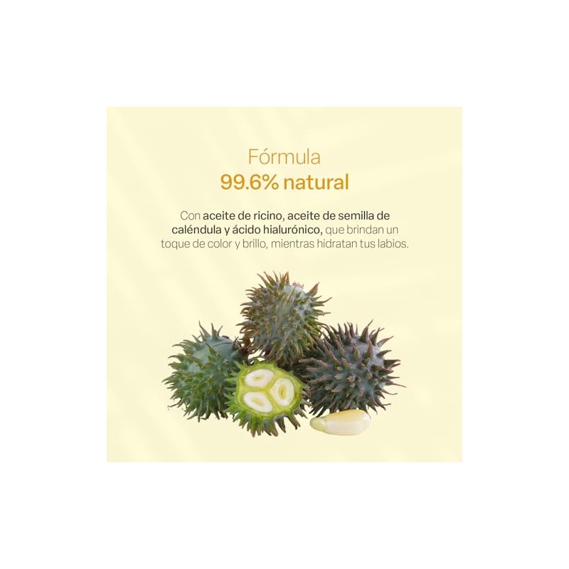 TEIA COSMETICOS Bálsamo labial humectante con color de ingredientes naturales