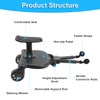 TeqHome Universal Stroller Board with Detachable Seat, 2-in-1 Buggy Board