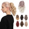 JUVABUN Claw Clip Beach Waves Ponytail Extension 12" - Beach