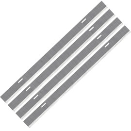 Dirtech 12-3/5"" HSS Planer Blades Knives Replacement for Dewalt DW733 Thickness Planers, Single Cutting Edge, 4 Pieces, Silvery, HSSDW733zhai-2TK-DR-4p
