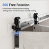 CCJH 42" Bi-Folding Sliding Barn Door Hardware Kit for 2