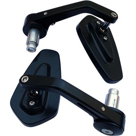 MotorToGo One Pair Black CNC Arrow 7/8" Handlebar Bar End View Mirrors for 2018 Ducati Scrambler Desert Sled