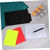 Sosoport Soccer Referee Kit Yellow Red Cards Whistles Score Sheet