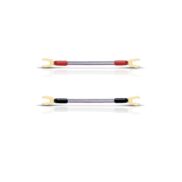 OEHLBACH JUMP! Speaker Cable Bridge set of 4x10cm,6mm2. Colour: clear,